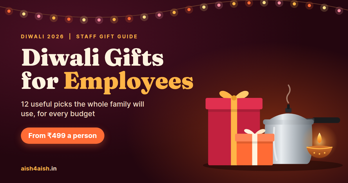 Diwali Gift Ideas for Employees (2026): 12 Useful Gifts From ₹499